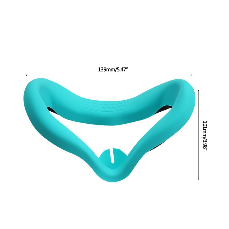 Vr-gesichtsmaske aus silikon, schweiß- und staubabweisend, rutschfestes polster, passend für oculus quest 2 dxac