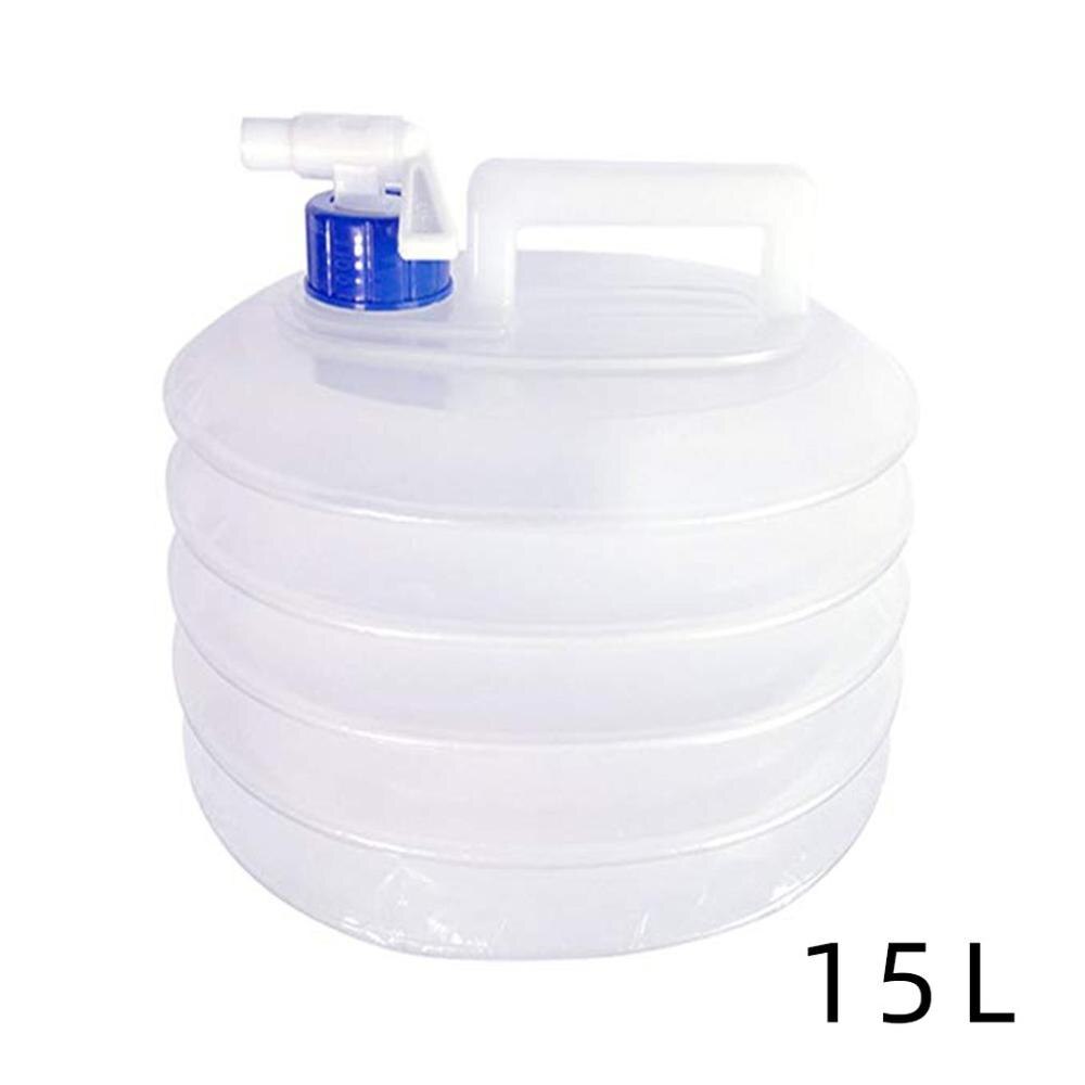 Bil hopfällbar hink bil genomskinlig vattenpåse utomhus dricksvattentank bil universal 3 l 5 l 8 l 10 l 15l: 15l