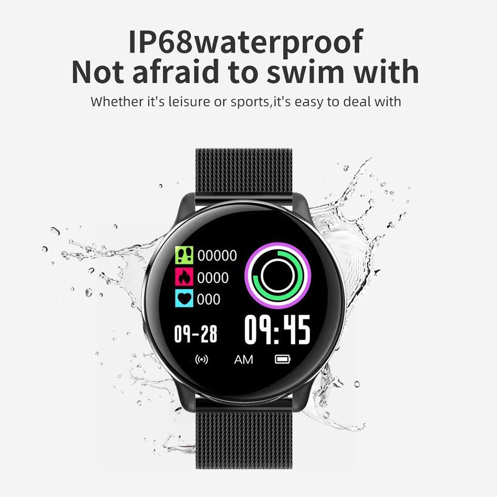 Pedometer Smart Bracelet Fitness Tracker Health Watch Heart Rate Blood Pressure Monitor IP68 Waterproof Bluetooth For Women Men