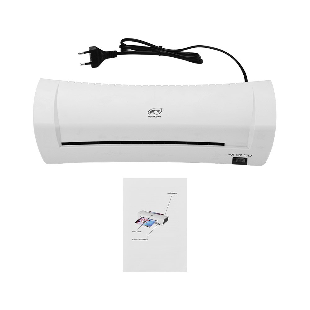OSMILE SL200 Laminator Machine and Cold Laminating Machine Two Rollers A4 Size for Document Picture Credit Card Home School