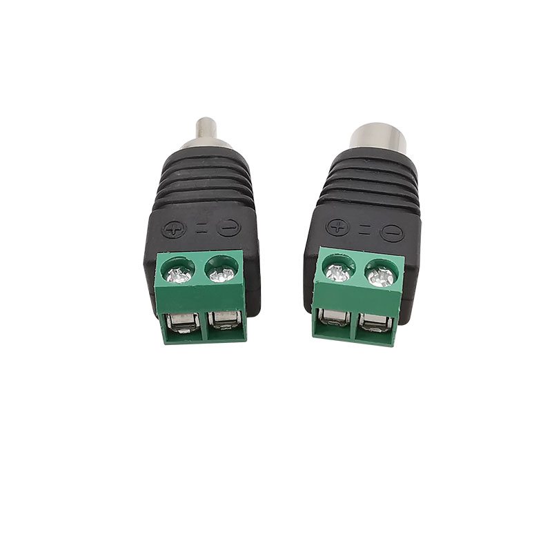 RCA Stecker & RCA Buchse Schraube Terminal Block Adapter RCA AV Audio- Video CCTV Kamera Lautsprecher Draht Kabel Anschlüsse