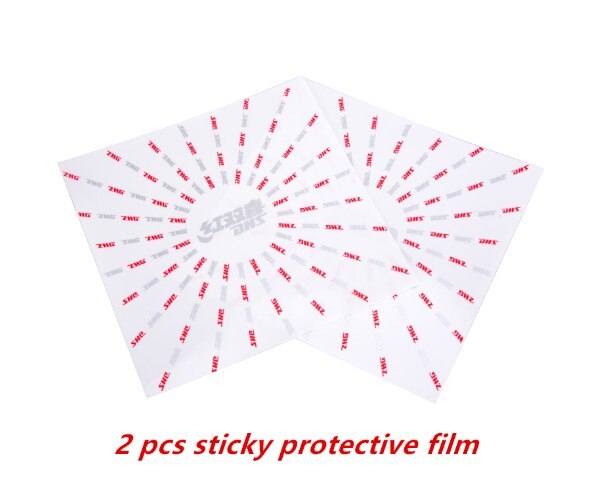 DHS – film de protection en caoutchouc pour tennis de table, ensemble d'accessoires de ping-pong, original, 2 pièces: 2 pcs sticky film