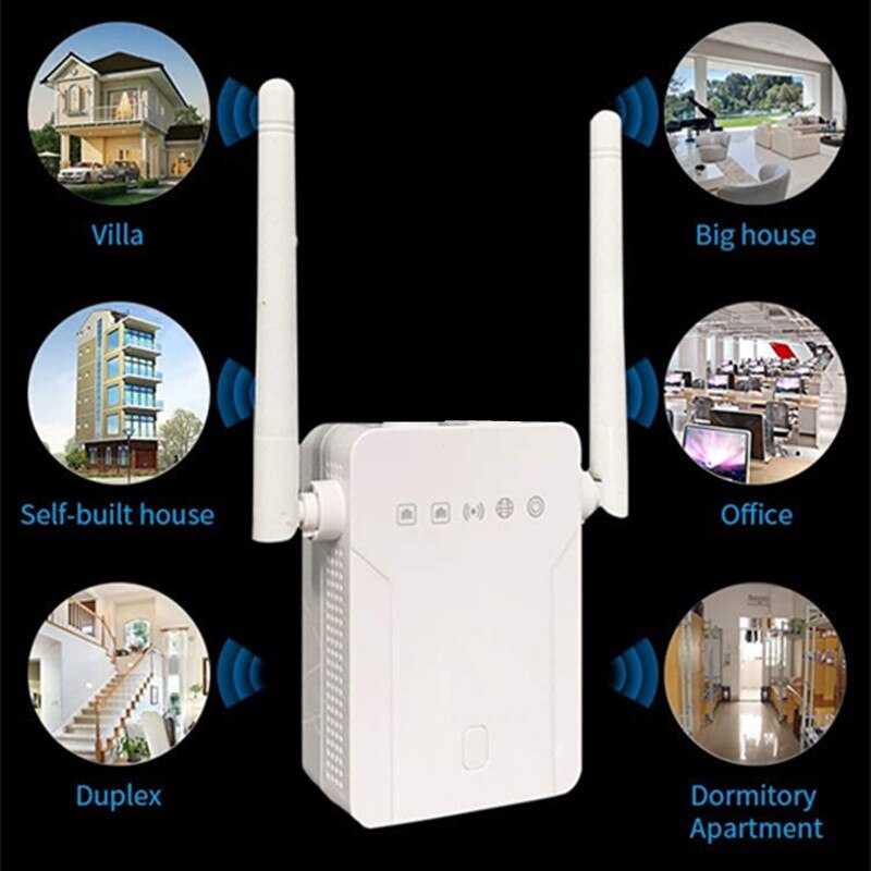 Hengshanlao 1000M 4G 5G Draadloze Wifi Repeater 300Mbps Netwerk Wifi Router Extender Signaalversterker Access Point met Antenne