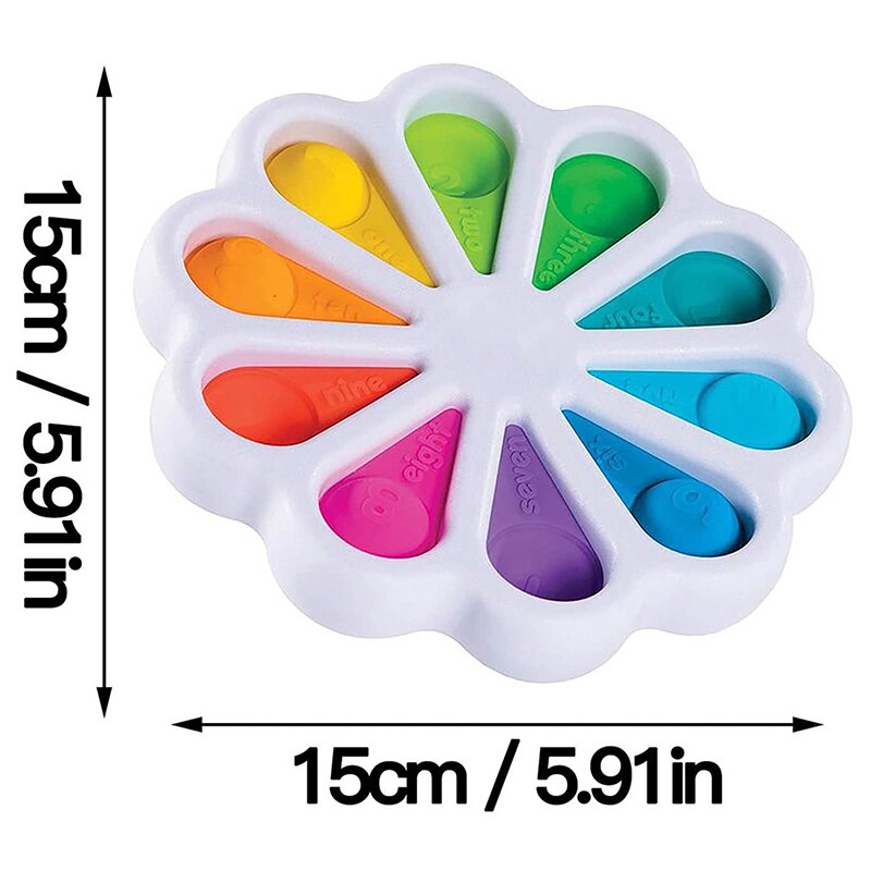 Simple Dimple Fidget Toy Fat Brain Toys Stress Relief Hand Toys For Kids Easy To Use Soft Silicone Decompression Antistress Toys