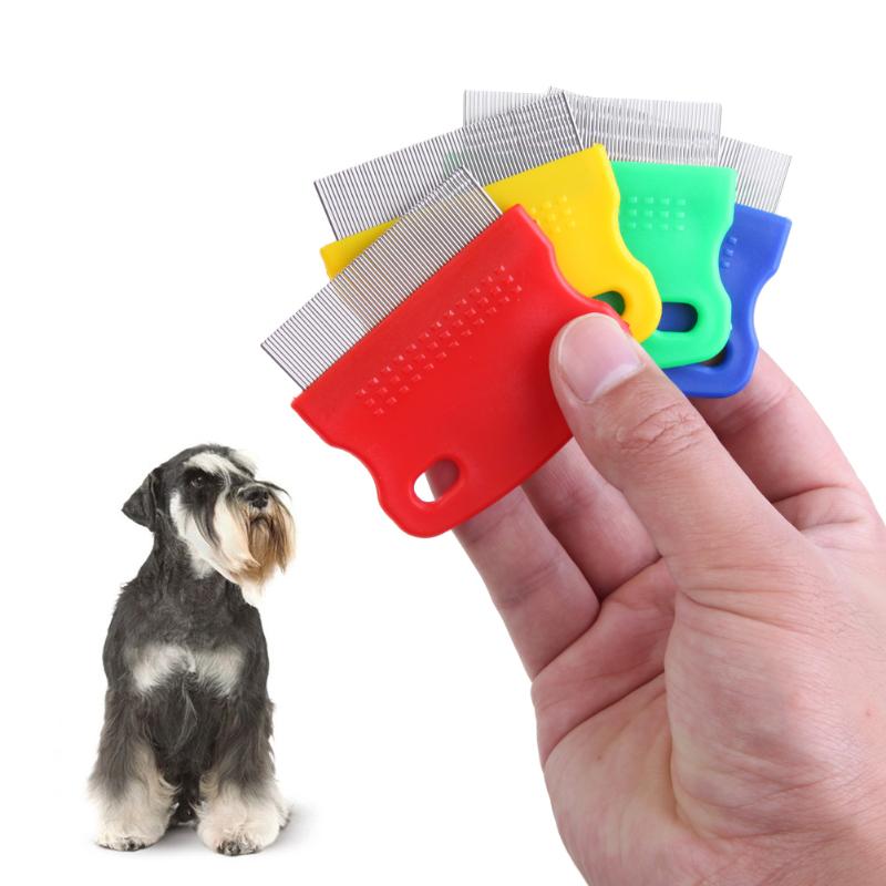 Pet Flea Comb Stainless Steel Pin Dog Hair Cat Kitten Puppy Pin Brush for Dog Cat Kitten Hair Trimmer Grooming Tool: Default Title