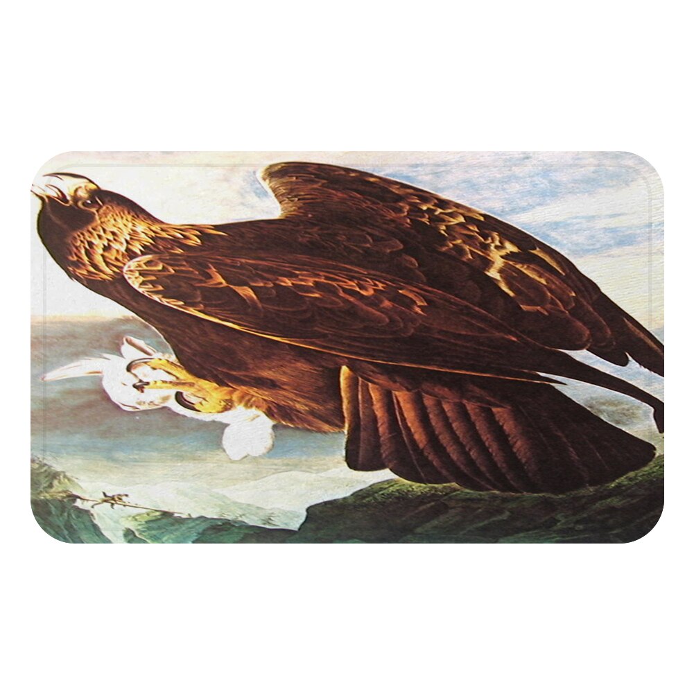 Aigle oiseaux Cool tapis tapis de bain décoratif anti-dérapant tapis chambre voiture sol Bar tapis porte décor à la maison: Bourgogne / 600mmx900mm