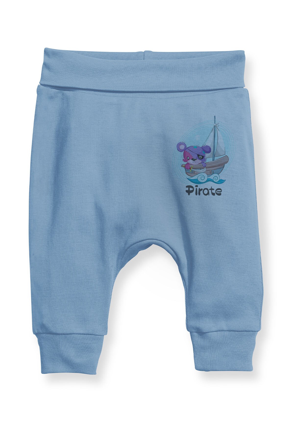 Angemiel baby pirate teddybeer babyjongen harembroek pantalon blauw