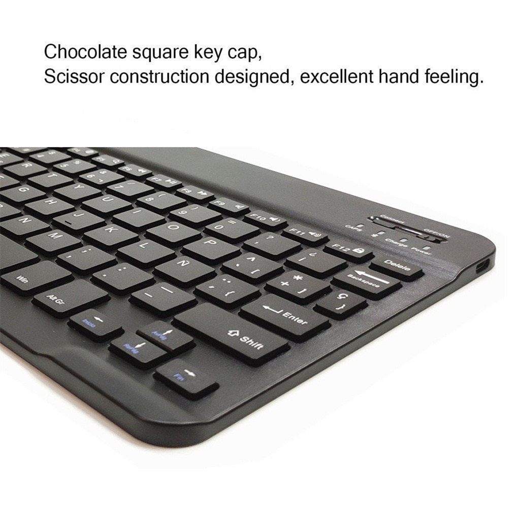 Bezprzewodowa klawiatura Bluetooth dla ipada uniwersalna tablet Slim Ultra bezprzewodowa klawiatura Bluetooth hebrajski hiszpański 9.7 cala