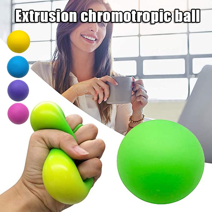 60mm Stress Relief Kugeln für Kinder Und Erwachsene Anti Stress Ball Farbwechsel Reißen-Beständig Ungiftig BPA FREI Weiche Stretchy Spielzeug