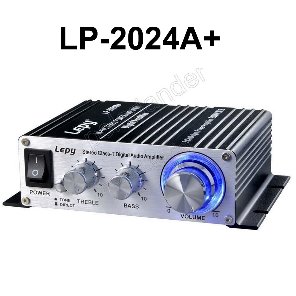 LP-2024A + Fi mini auto versterker 2*20 W 2CH Uitgangsvermogen thuis versterker 12 V Digitale Stereo Versterker