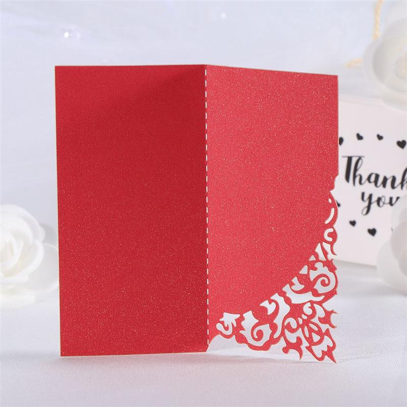 50PCS Hollow Place Wedding Seat Card Table Card Sign-In Card Wedding Invitation Table Cards Name Place Card Table Decoration