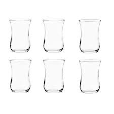 Juego de tazas de té turcas de Pasabahce, juego de tazas de té árabes, tazas de cristal para el café, taza de té, juego Hecho en Turquía: Default Title