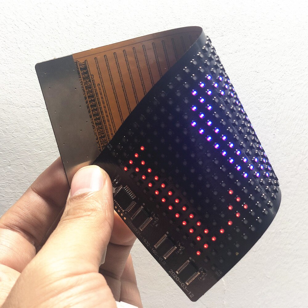 Bluetooth Programmable Rgb Flexible Led Module 16*32 Pixel Display Matrix Sign Android Ios Application Control Led mask Screen