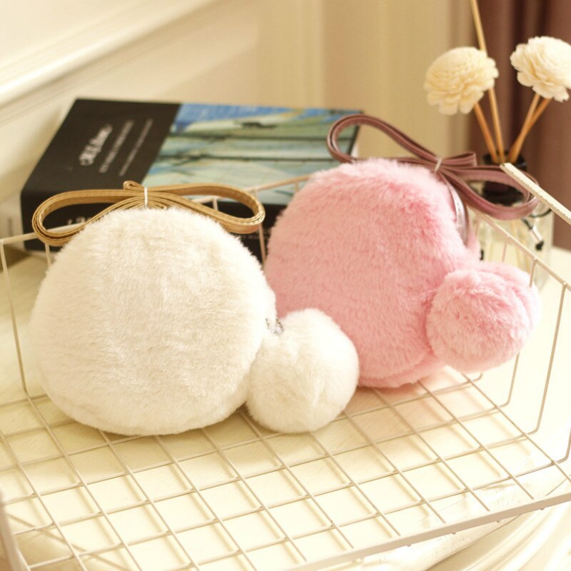 Baby Mini Coin Bag Herfst Winter Faux Fur Crossbody Tassen Voor Meisje Kleine Portemonnee Peuter Kids Party Purse