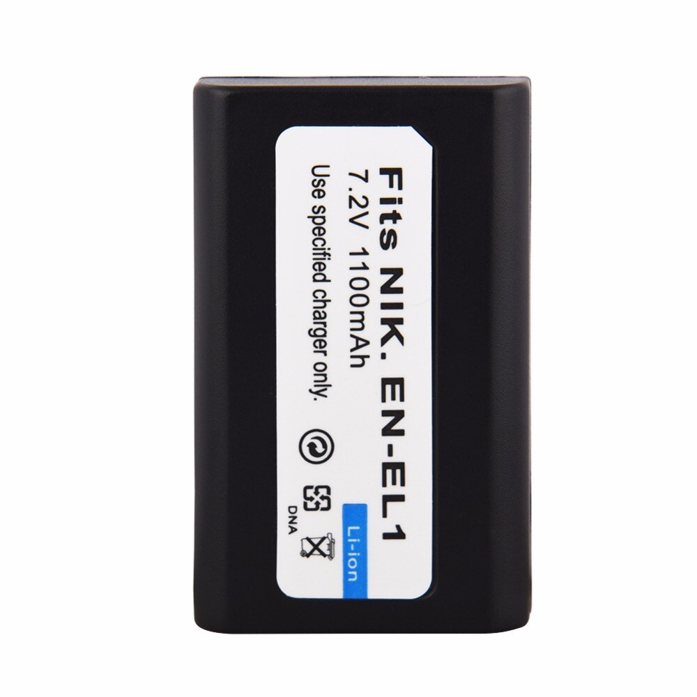 EN-EL1 2x1100mAh Bateria + Carregador para Nikon Coolpix 500 775 880 885 990 995 4300 4500 4800 5000 5400 5700 8700 Minolta A200 DG5W