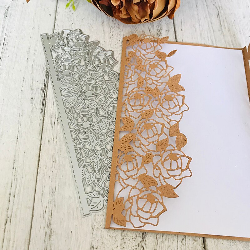 Troqueles de corte de Metal, troquelado de hojas florales, papel de álbum de recortes artesanal, cortador de tarjetas hecho a mano, plantilla decorativa,