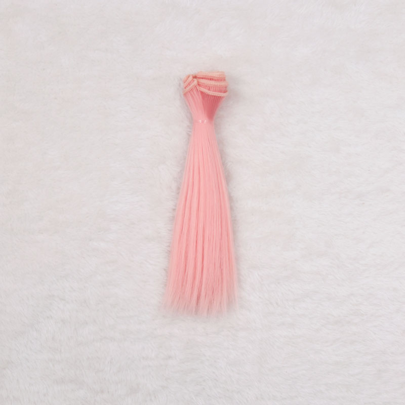 1pcs 15*100cm Doll Accessories Long Straight Synthetic Fiber BJD SD Wig Hair For Doll Wigs High-temperature Wire girl toys: color 3