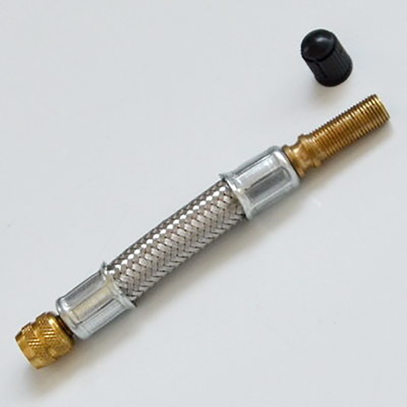 150mm Geflochtene flexibel Schlauch Reifen Ventil Aufblasbare Gummi Schlauch Stahl Draht Auto Räder Reifen Ventil Vorbauten Erweiterungen Rohr Adapter