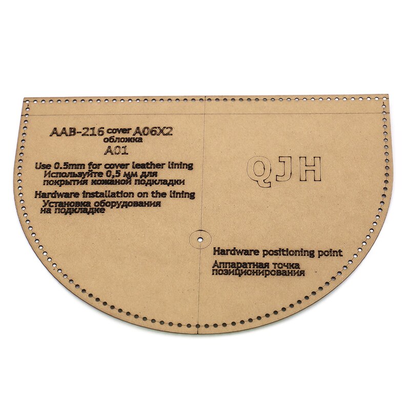 Leather Craft Personality Modern Ladies Backpack Sewing Pattern DIY Kraft Paper Template 18*25cm