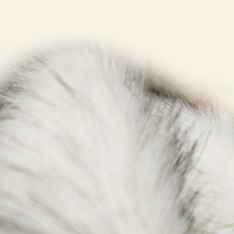 Kleine fuchs pelz gefärbt spitze zwei-farbe fuchs pelz ball imitation pelz stoff