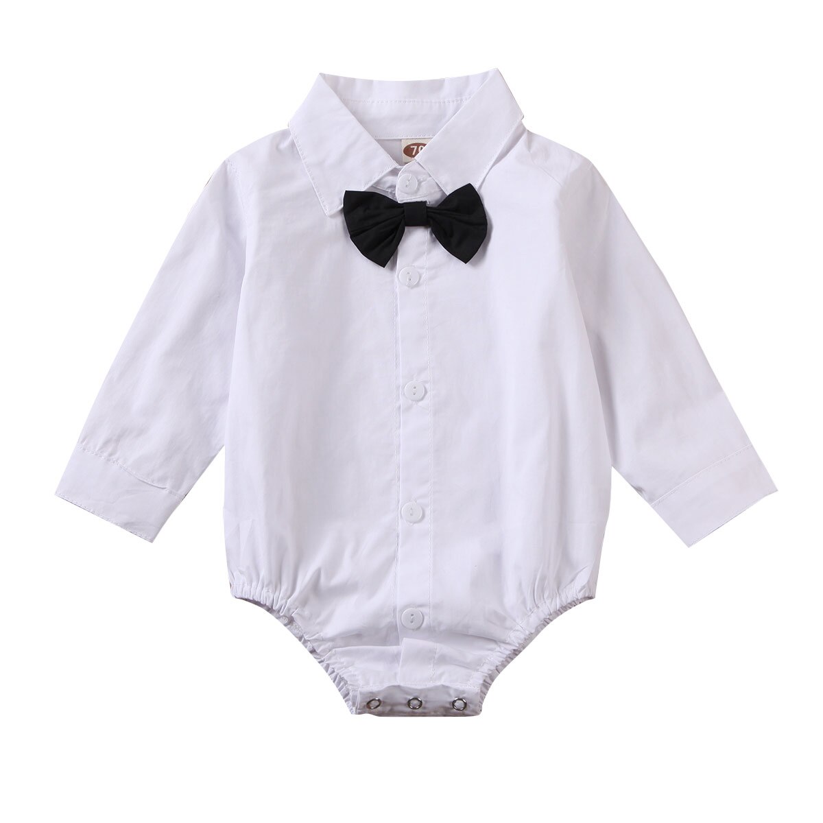 Kids Baby Boy Clothes Gentleman Bowknot Rompers T-Shirt Tops Outfits: A / 6M