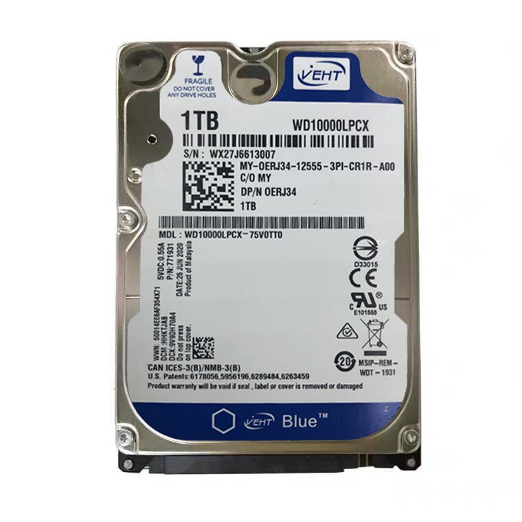 160Gb 250Gb 320Gb 500Gb 1Tb 2Tb Interne Laptop Harde Schijf Laptop Pc Component 2.5HDD SATA2-SATA3 8Mb/32Mb 5400Rpm-7200Rpm Hdd