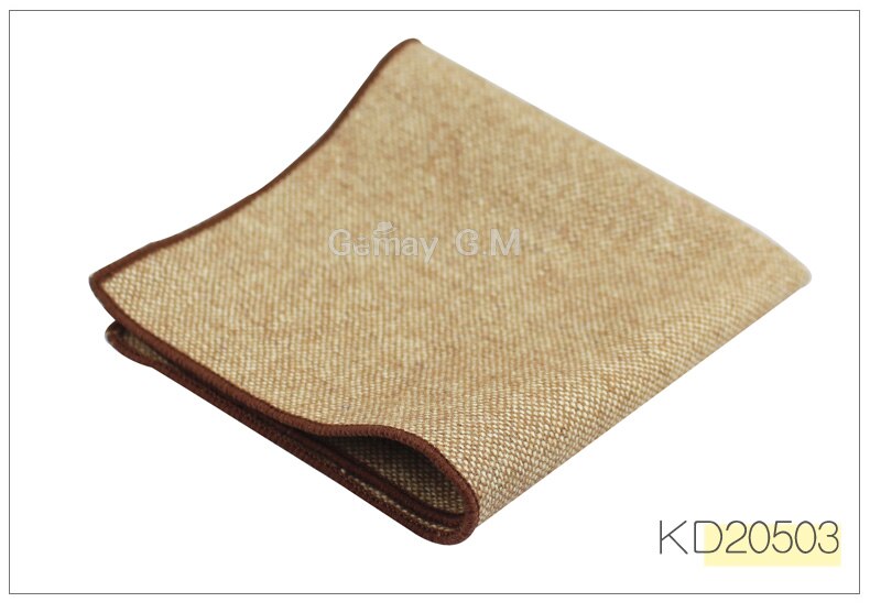 Lommetørklæde tørklæder forretningsdragt hankies uld afslappet herre lomme firkantede solide lommetørklæder til bryllup 23*23cm: Kd20503