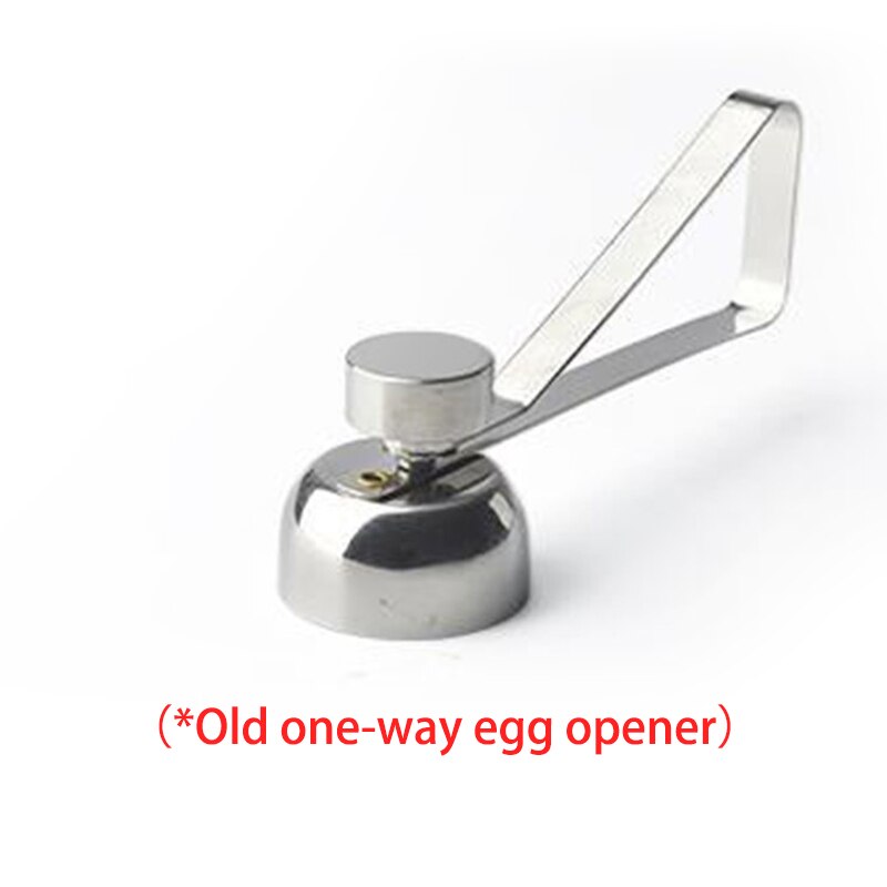 upgrade double-headed metal egg scissors egg cutter egg shell opener stainless steel poached raw egg shell opener: Single head