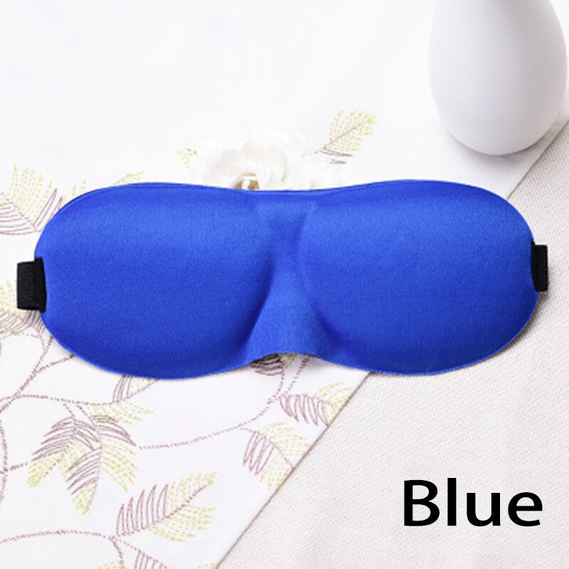 1PCS Sleeping Eye Mask 3D sleeping eye cover Soft Comfort Natural Blindfold Shield Eyeshade Cover Eyepatch: Blue