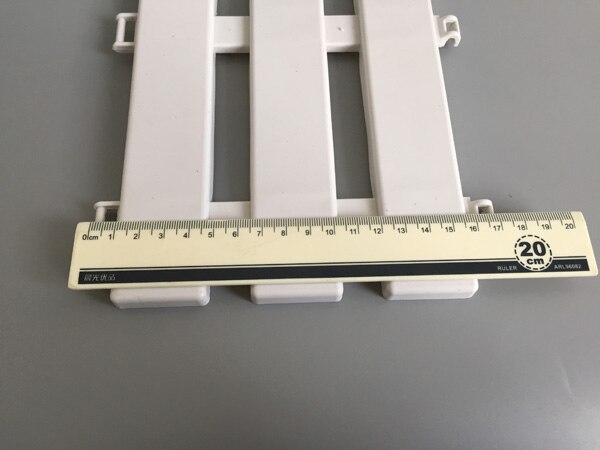 10 stk/parti  d17*h19cm hvite plast gjerde liten hagelapp kunsthekk bakgård dekor staket