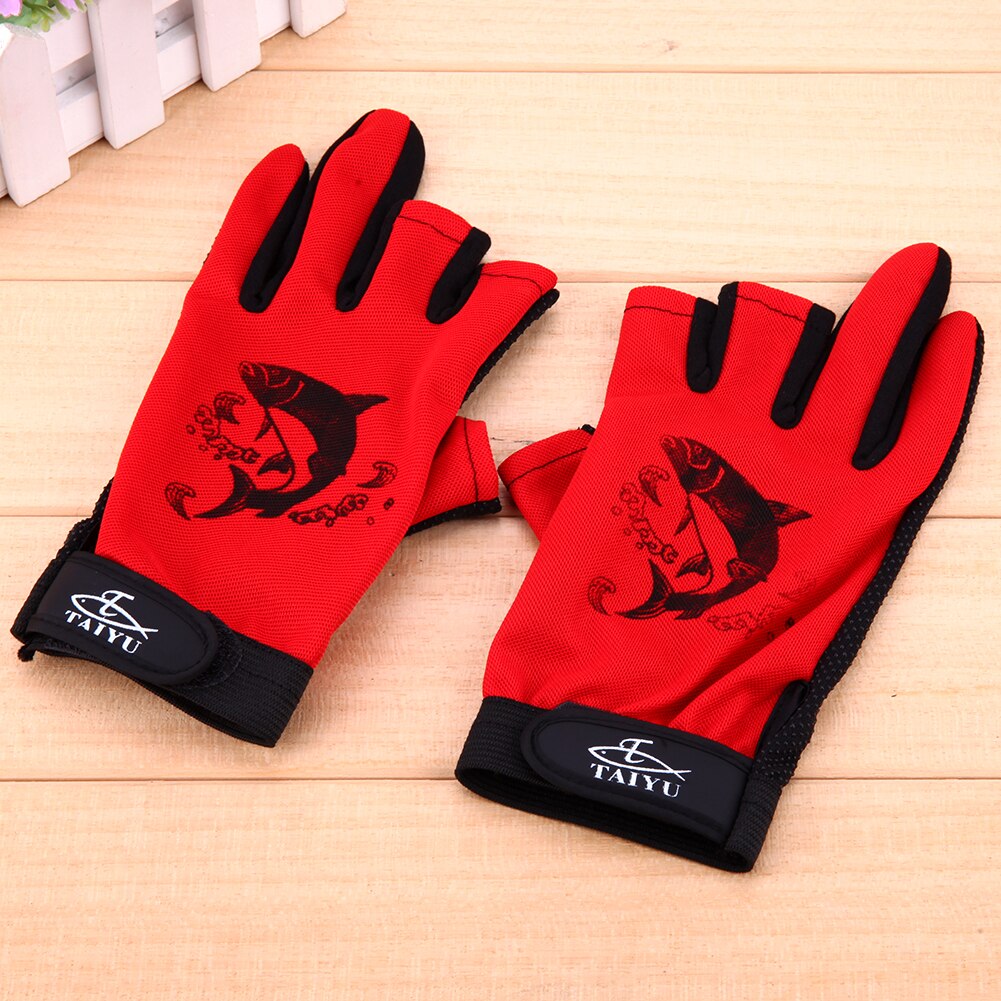 1 par de guantes de pesca antideslizantes guantes de ciclismo 3 medio dedo 2 guantes deportivos transpirables de dedo completo elástico guantes de la pesca