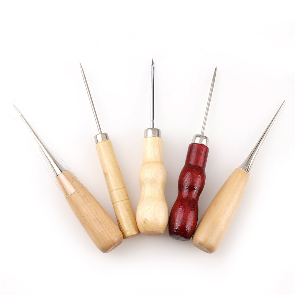 4Pcs Mix Leather Craft Tip Awl Hand Sewing Tool Le... – Grandado