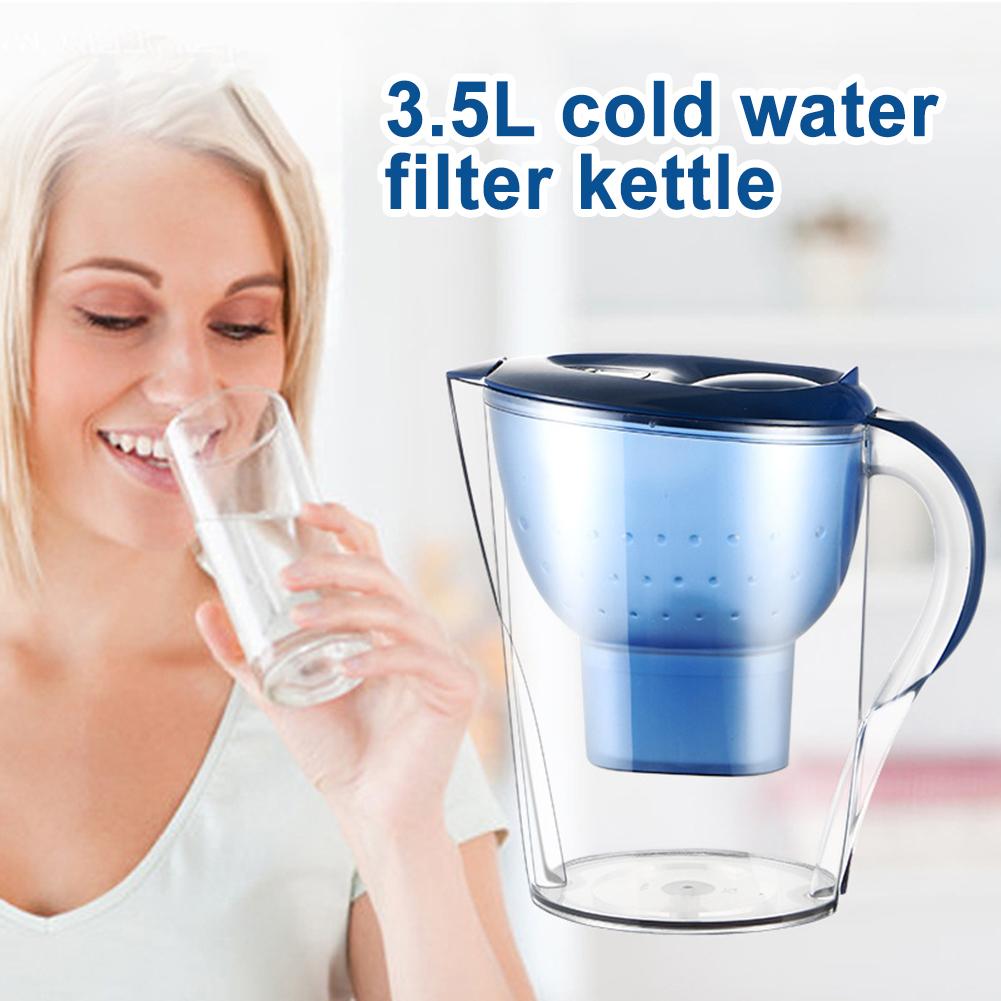 3.5l bærbare hjem aktivt kul køkken koldt vand filter renser kedel til sundhed køkken hjemmekontor filtre kande