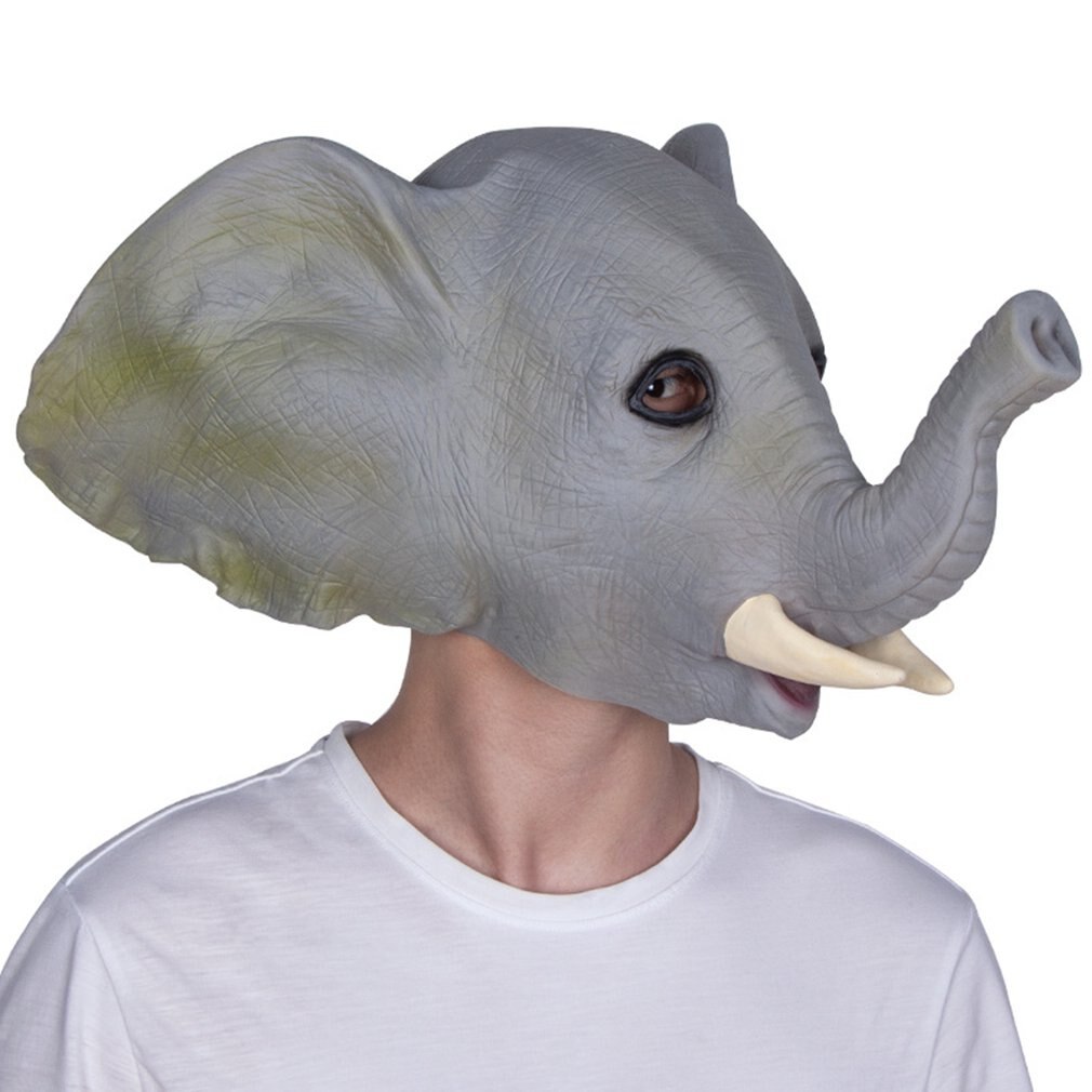 reticolo di Gomma Elefante Celebrazioni Maschera di Carnevale Del Partito Del Vestito Operato costume di reticolo Del Partito Maschera Animale Bambini Del Partito di Halloween Maschera