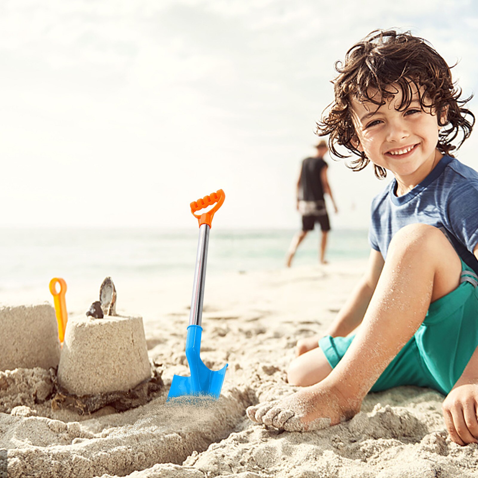 Zomer Zand Schop Speelgoed Voor Kids Kinderen Sneeuw Schop Kinderen Strand Schop Met Rvs Handvat Juguetes Playa