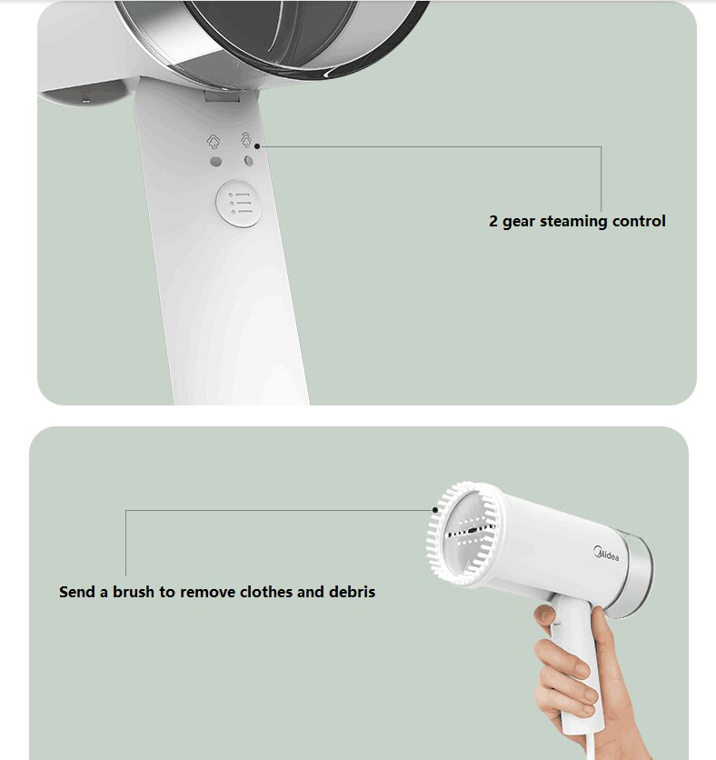 220V Handheld Garment Hanging Ironing Machine Portable Foldable Clothes Steam Iron