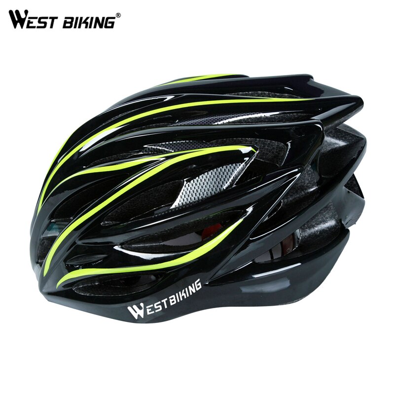 Capacete west biking para ciclismo, capacete masculino de mountain bike e bicicletas de estrada moldado integralmente