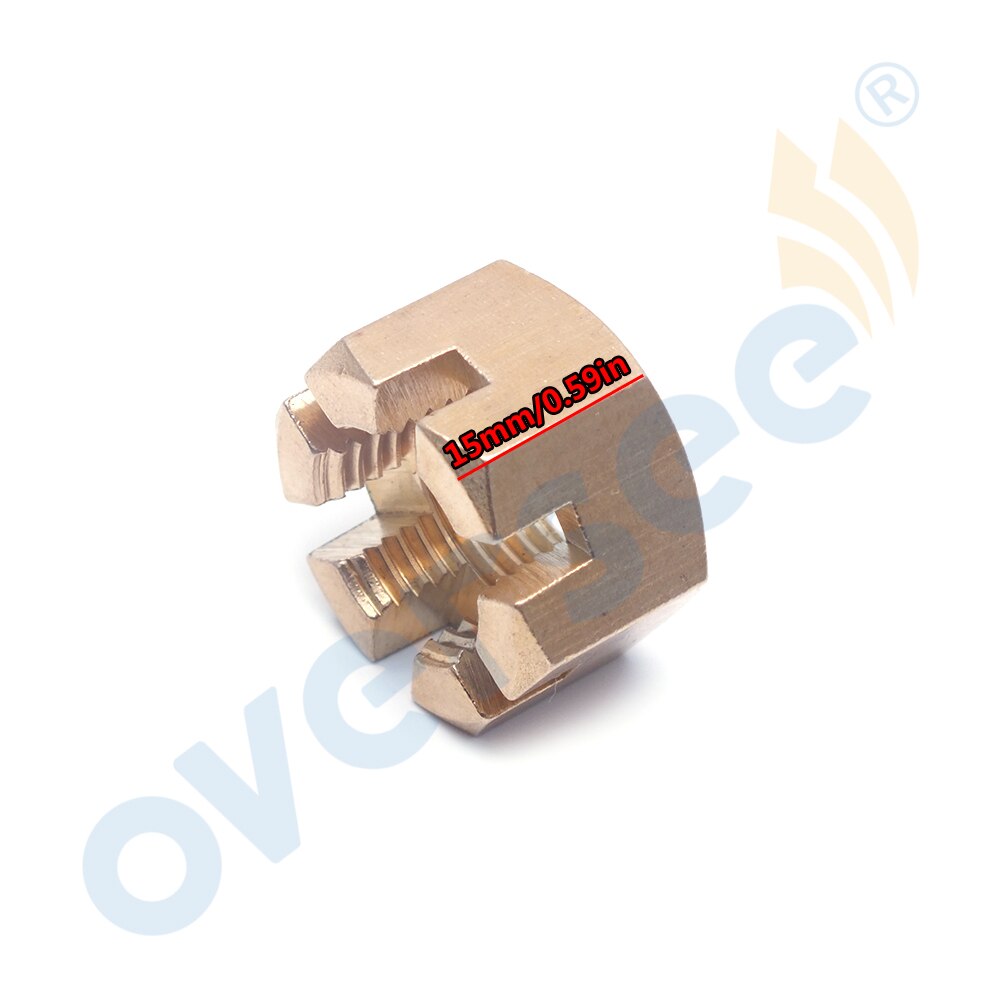 90171-16011 Copper Castle Nut For Yamaha Outboard Motor Propeller 40HP 50HP 55HP 60HP 70HP 90HP