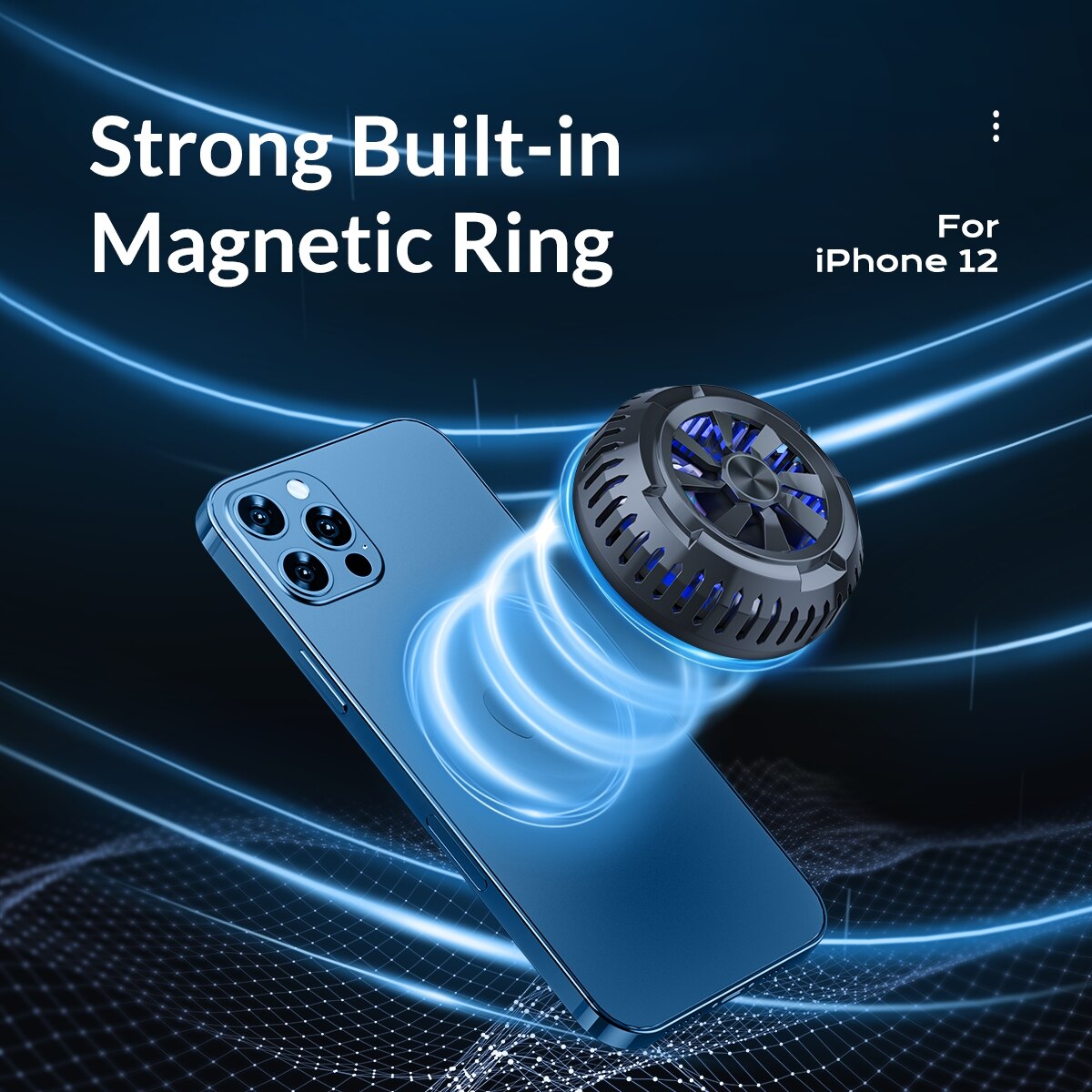 Orico Ronde Mobiele Telefoon Cooler Gaming Koelventilator Voor Iphone 12 Serie Tablet Turbo Hurricane Radiator Koellichaam