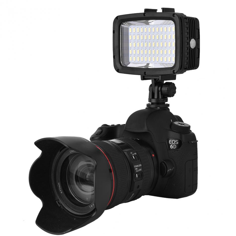 40m/130ft vattentät dykning under vattnet 60 led-lampor för videolampor för kamera och smartphone