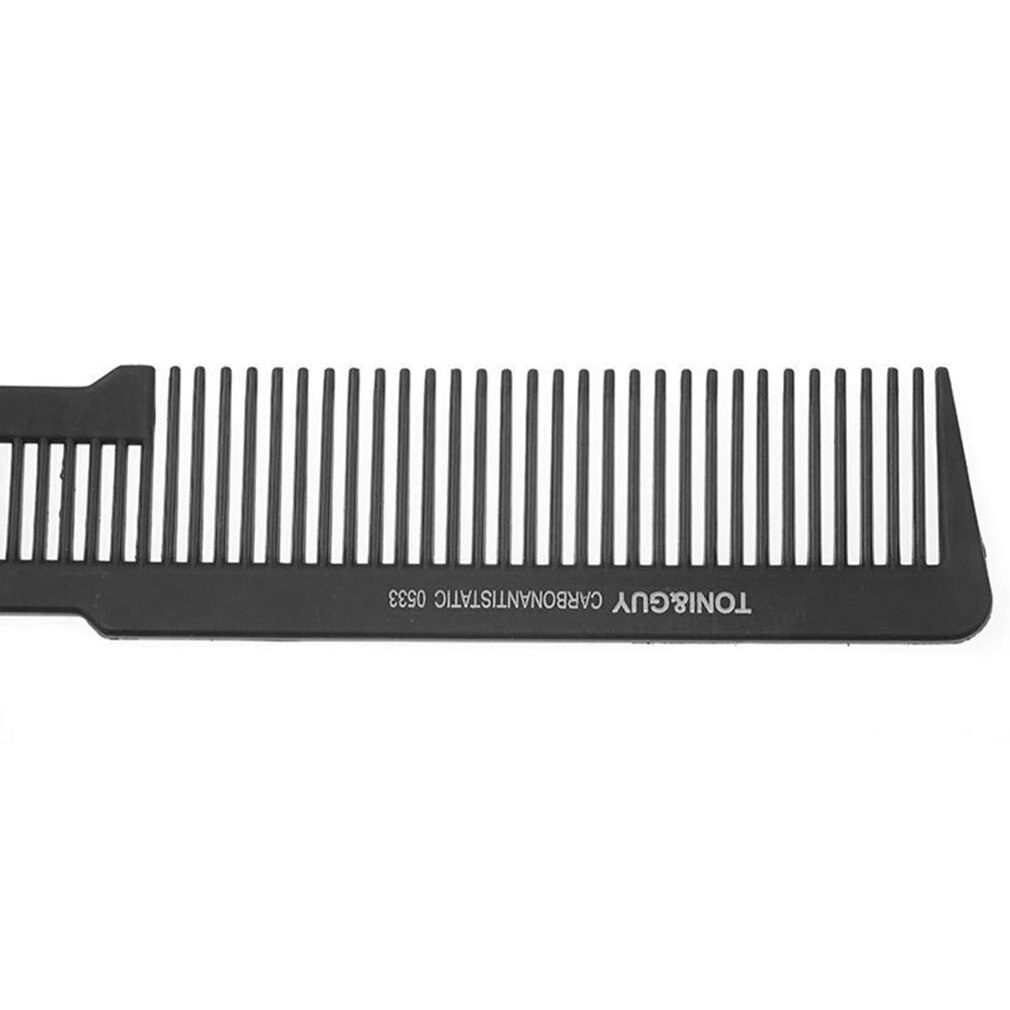 Antistatic Hair Comb Hard Carbon Flat Head Cutting Combs for Salon Styling Sectioning Haircut Tool