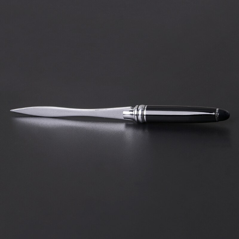 Stainless Steel Letter Opener Metal Handle Envelopes Cutting Knife Divided File