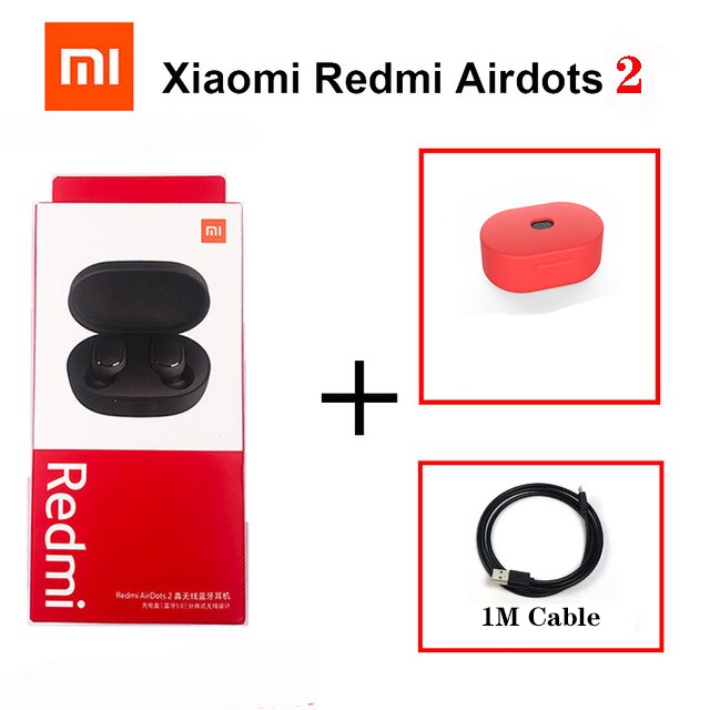 Xiaomi Redmi Airdots 2 Mi True Wireless Bluetooth 5.0 TWS Earphone Gaming Headset Left Right Low Lag Mode Stereo Auto Link: Dark Grey