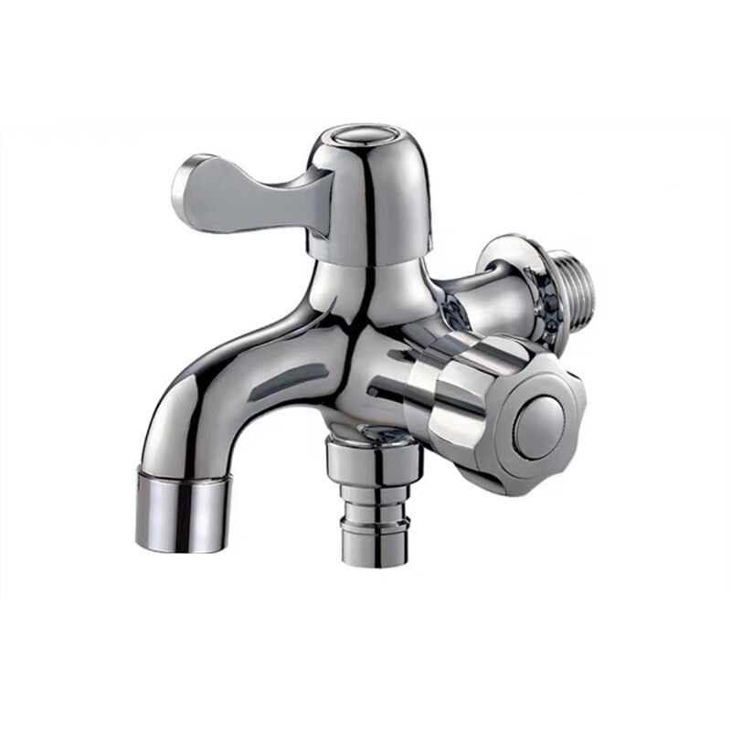 Washing Machine Faucet Chrome Brass Bathroom Accessories Wall Mounted Dual Control Bath Toilet Kits Garden Faucet Mop Pool Taps: B