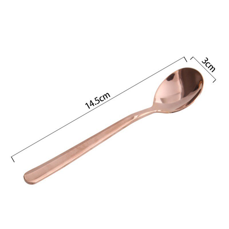 Tea Spoons 304 Stainless Steel Tableware Cutlery Unique Gold Small Dessert Spoon Silver Mini Coffee Scoop Ice Cream Spoon 1: A3