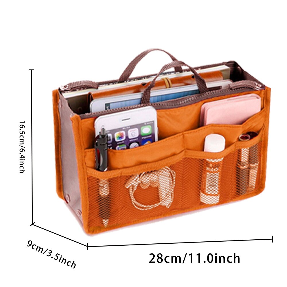 Organizer Insert Bag Vouwen Opbergzakken Handtas Reizen Insert Vilt Organizer Purse 2022 Tote Cosmetische Zakken Badkamer