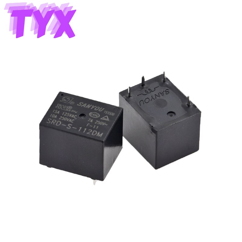 Original SANYOU Relay SRD-S-105DM SRD-S-112DM SRD-S-124DM 4-pin T73 10A ...