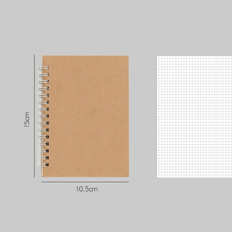 Cuaderno de bocetos en espiral, 50 hojas, 16K, 50K: 50K square grid