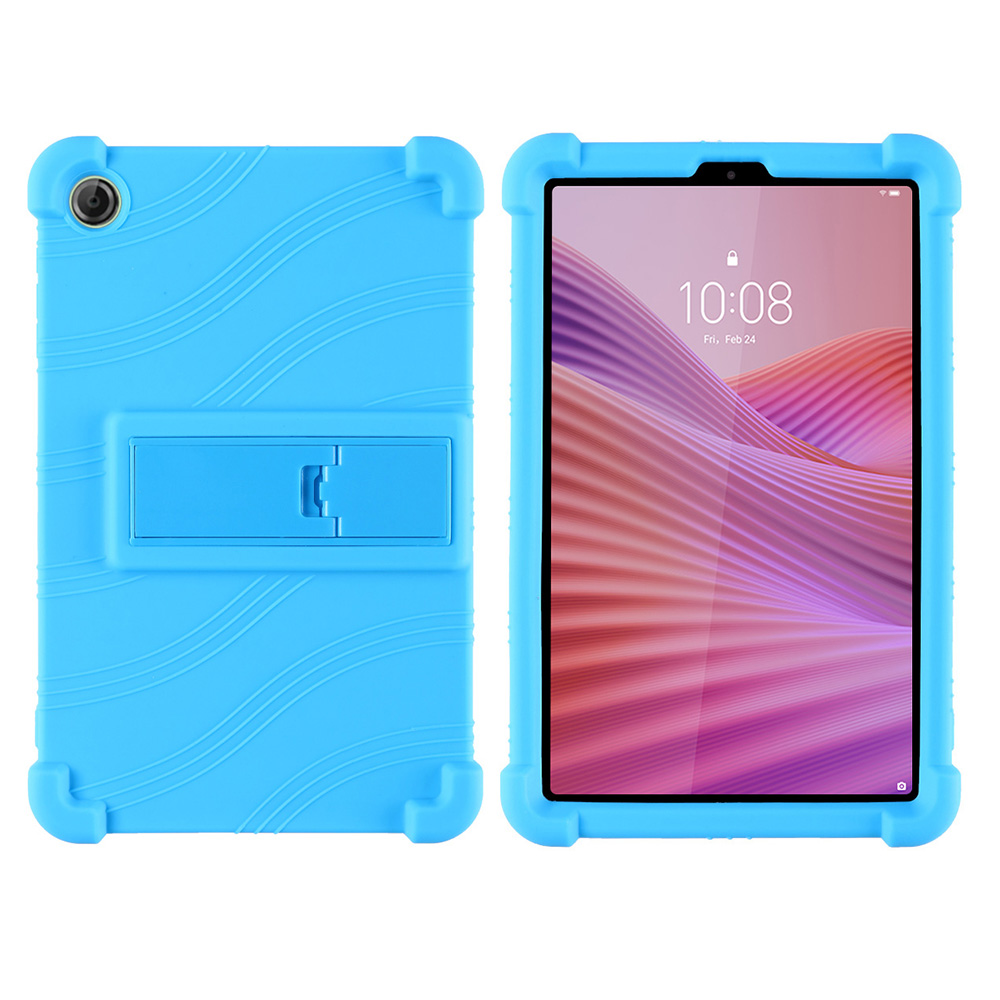 case For LENOVO Tab One 8.7 inch Tablet protective cover Android Tablet Soft Silicone Adjustable Stand protective sleeve: Sky Blue