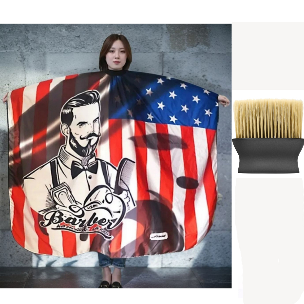 Capa de barbero Retro Para hombres y mujeres, delantal de corte de pelo, accesorios de herramientas para tela de peluquería, 1 piezas: violet